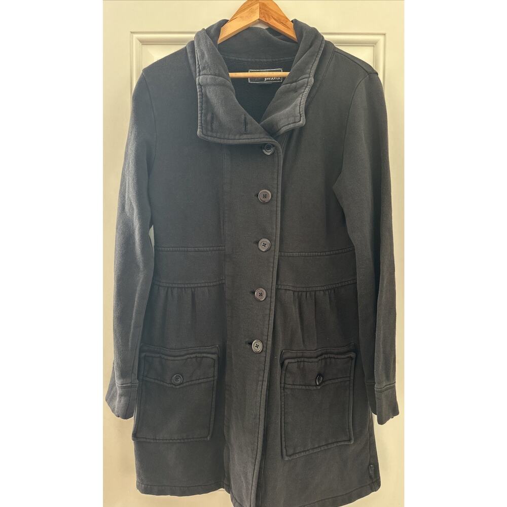 prAna Breathe Sylvia Chore Sweatshirt Mid Jacket Black Small Whimsygoth Boho‎
